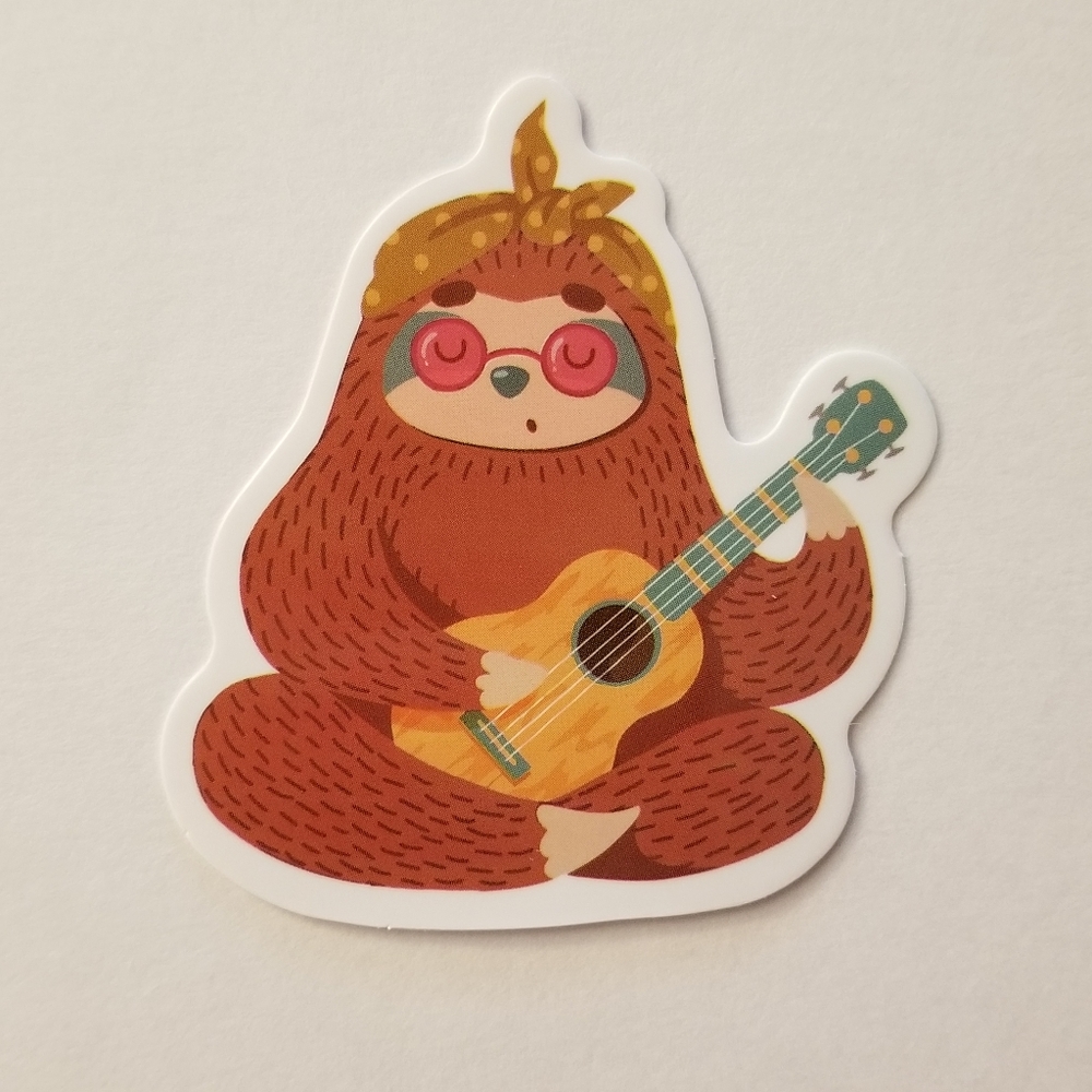 10/$10 Hippie Sloth Sticker